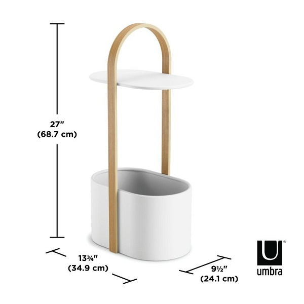 UMBRA stolik kawowy BELLWOOD biały naturalny - Umbra